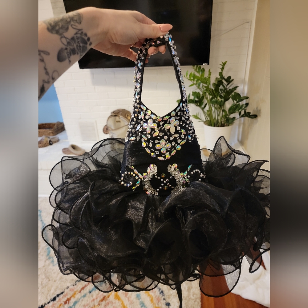 Black Cupcake Pageant Dress